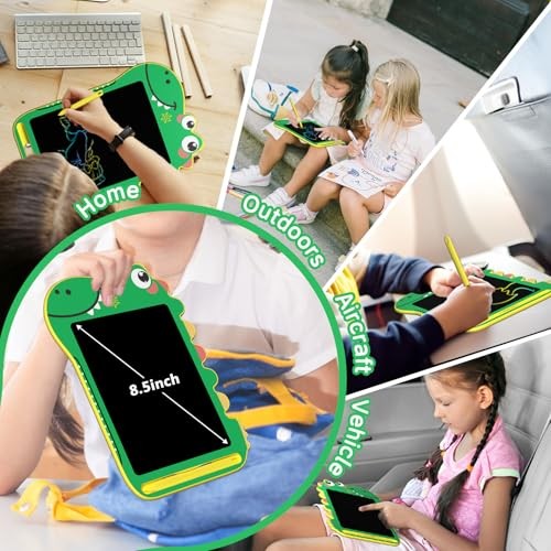 LCD Writing Tablet for Kids, Educational Toddler Toys, Colorful Doodle Board