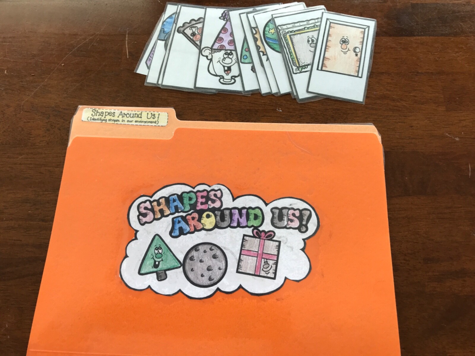 Shapes around Us! Finding shapes in enviScience grades k-2 file folder game