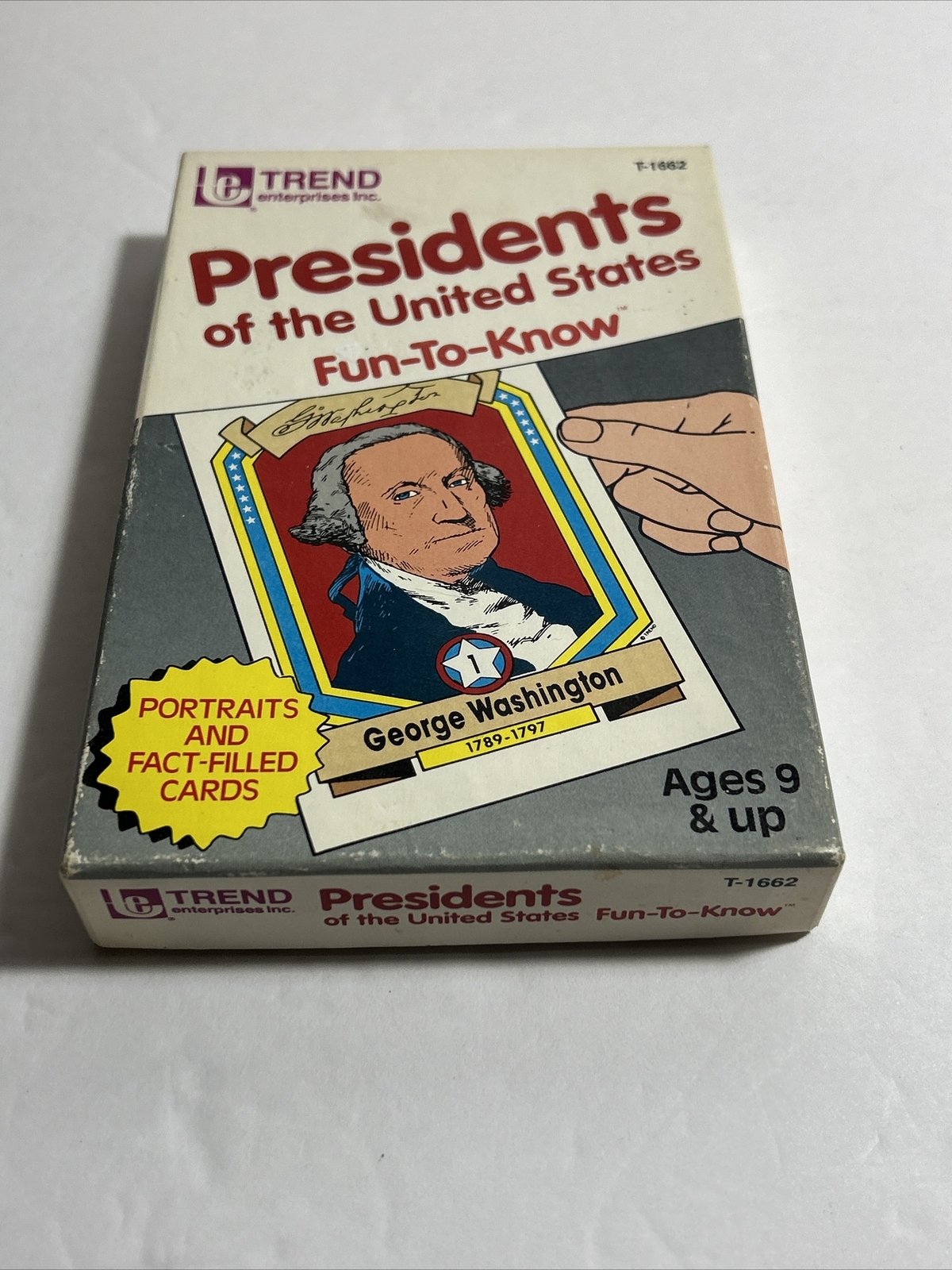 Trend Presidents of the United States Fun-To-Know Flash Cards 1992 T-1662