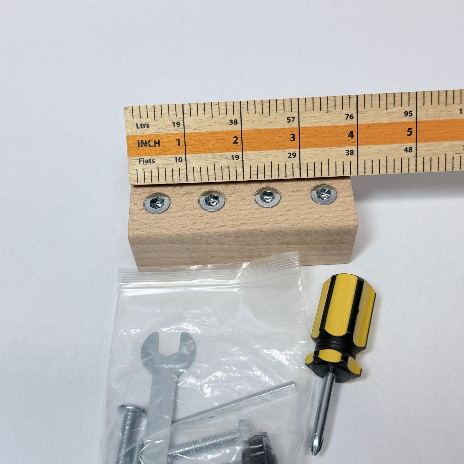 Montessori Wooden Screw Driver Board Toy Set Fine Motor Skills Learning Tool