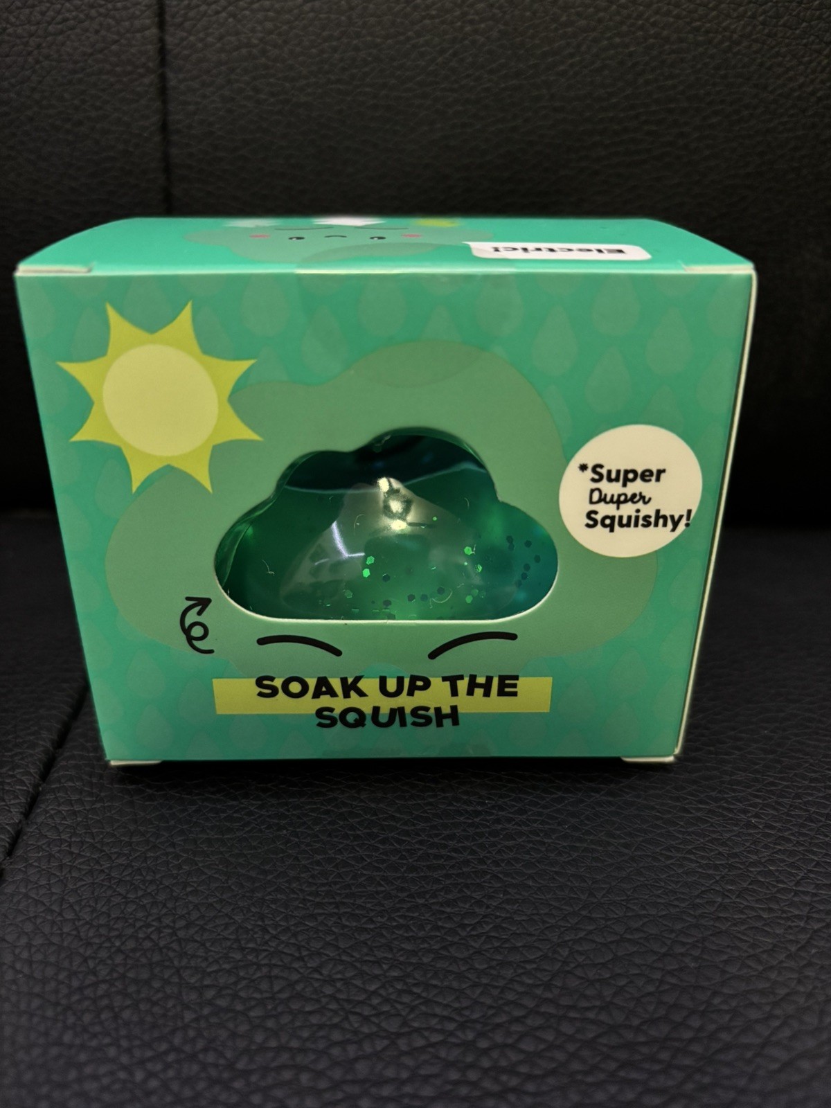 J’ADORE Glitter Cloud Blue Squishy Sensory Glitter Squeeze Toy GREEN/TEAL
