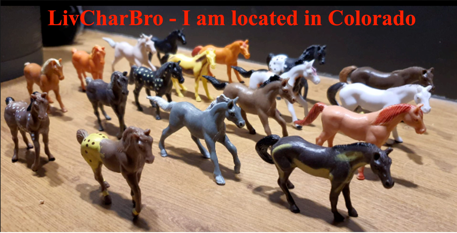 18 Pcs Plastic Miniature Pony Horse Toy Figurines Cake Toppers