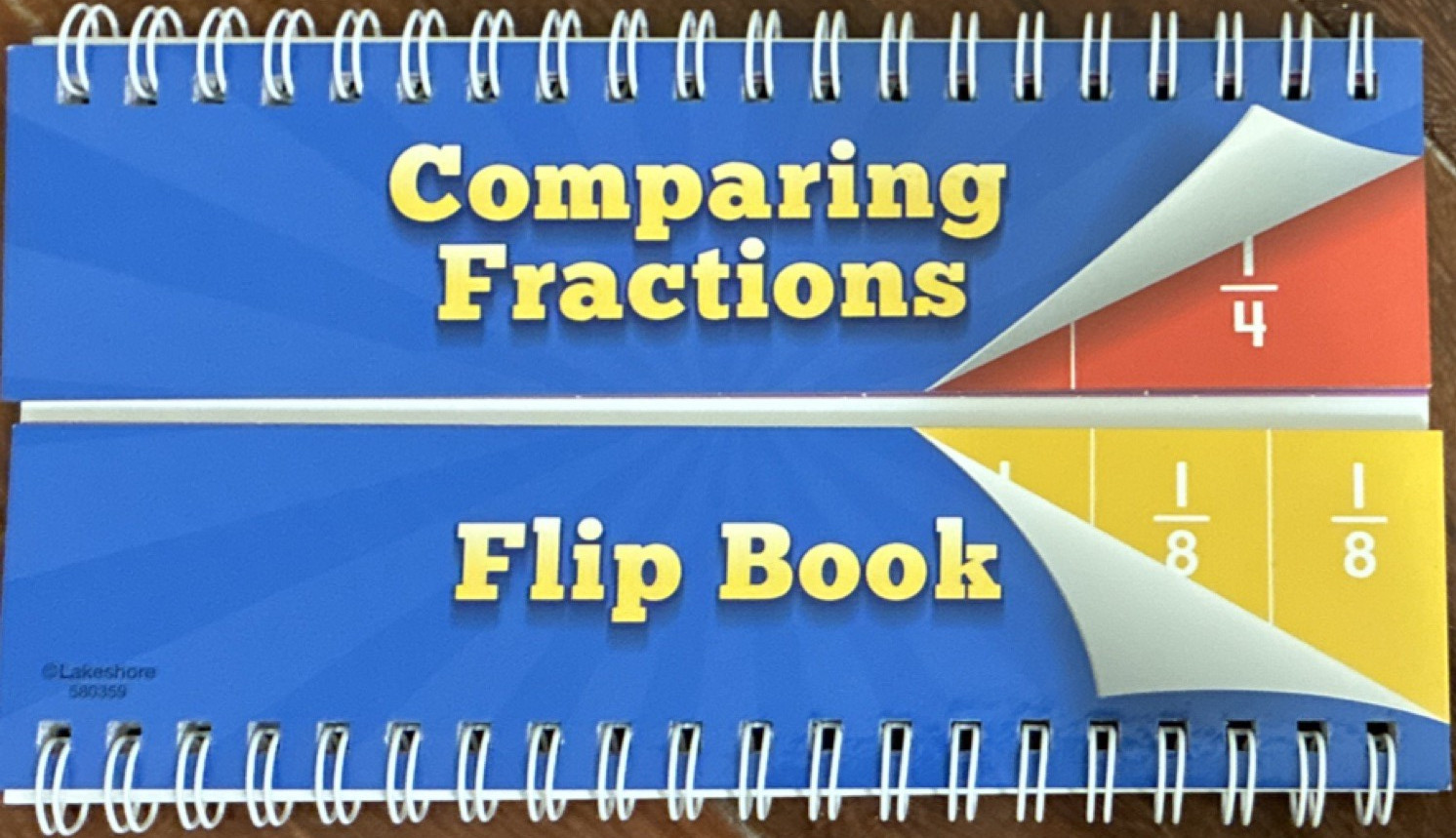 Lakeshore Comparing Fractions Flip Book Mathematics Ages 4-7 8-11 Years