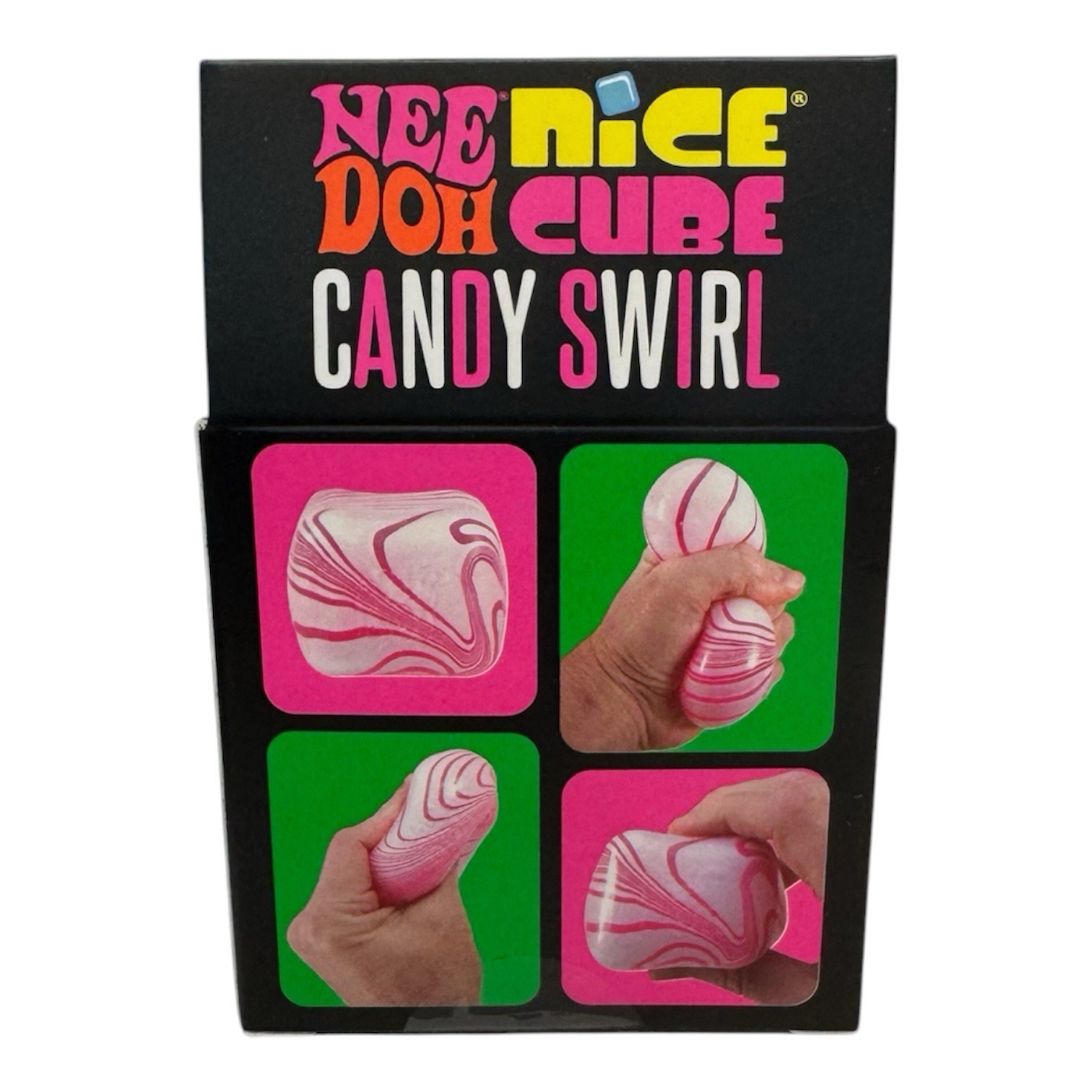 💗Authentic NEEDOH Nice Cube Candy Swirl NEE DOH Squeeze RARE 💗 Ready 2 Ship!