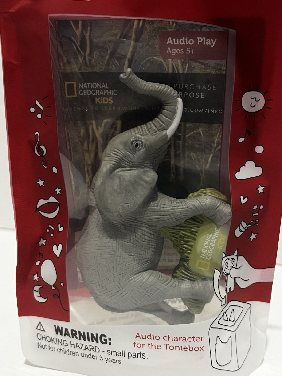 Tonies – National Geographic Kids Elephant Tonie – EDUCATIONAL – NEW