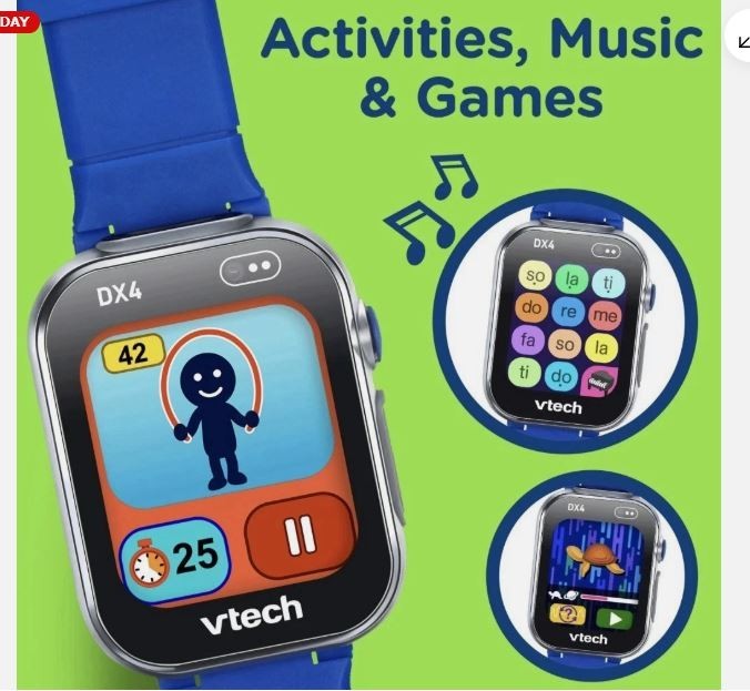 🔥NEW🔥 VTech KidiZoom Smartwatch DX4 Plastic, Metal with Accessories, Baby Toys