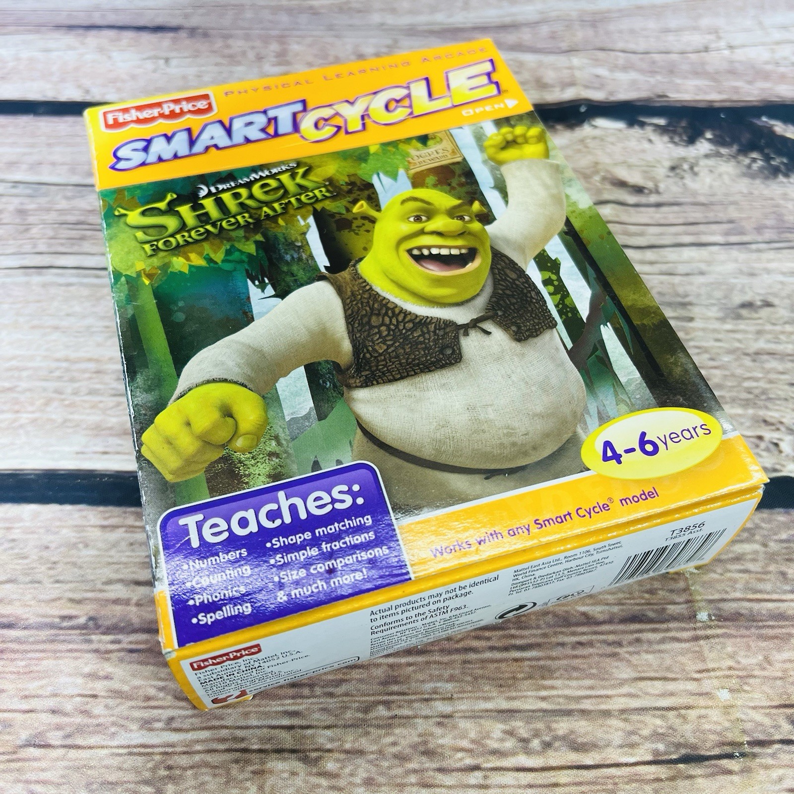 Brand NEW Factory Sealed Shrek Forever After Smart Cycle Game Cartridge