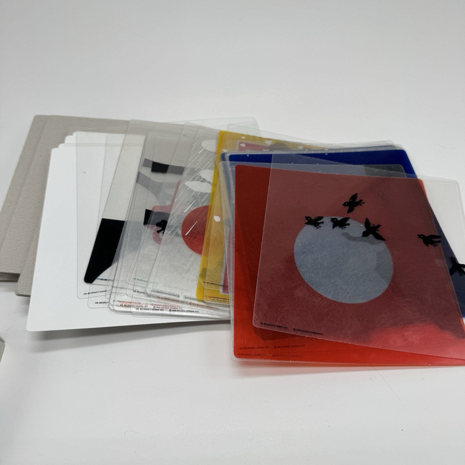 Bruno Munari “PIU E MENO” PLUS AND MINUS Corraini Italy 2008 Cards 47 Cards Rare