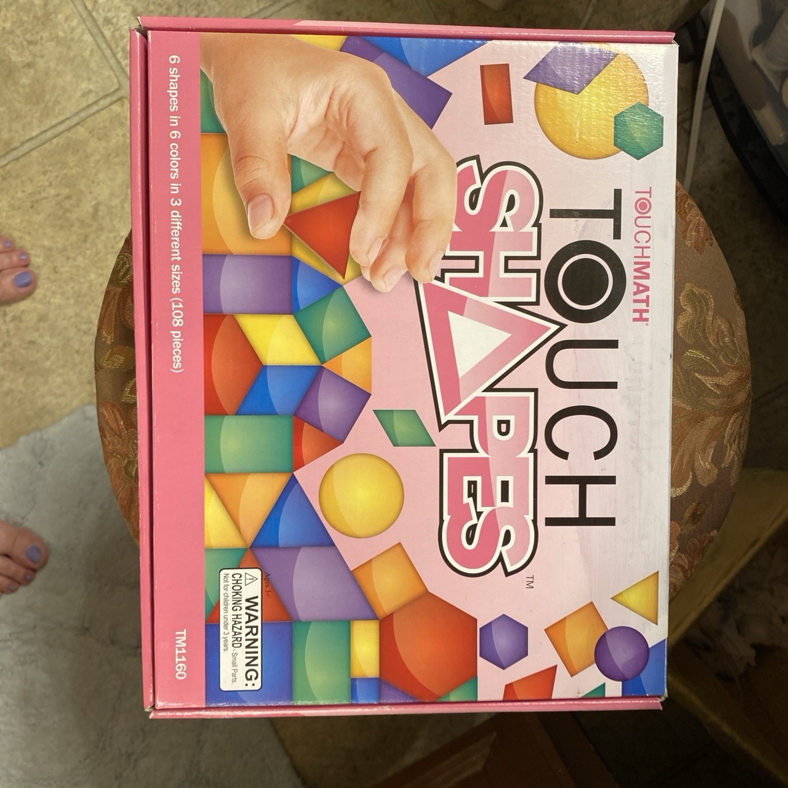Touch Math Shapes Kit 106 Geometric Pieces+Manual Boxed Kit TM 1160