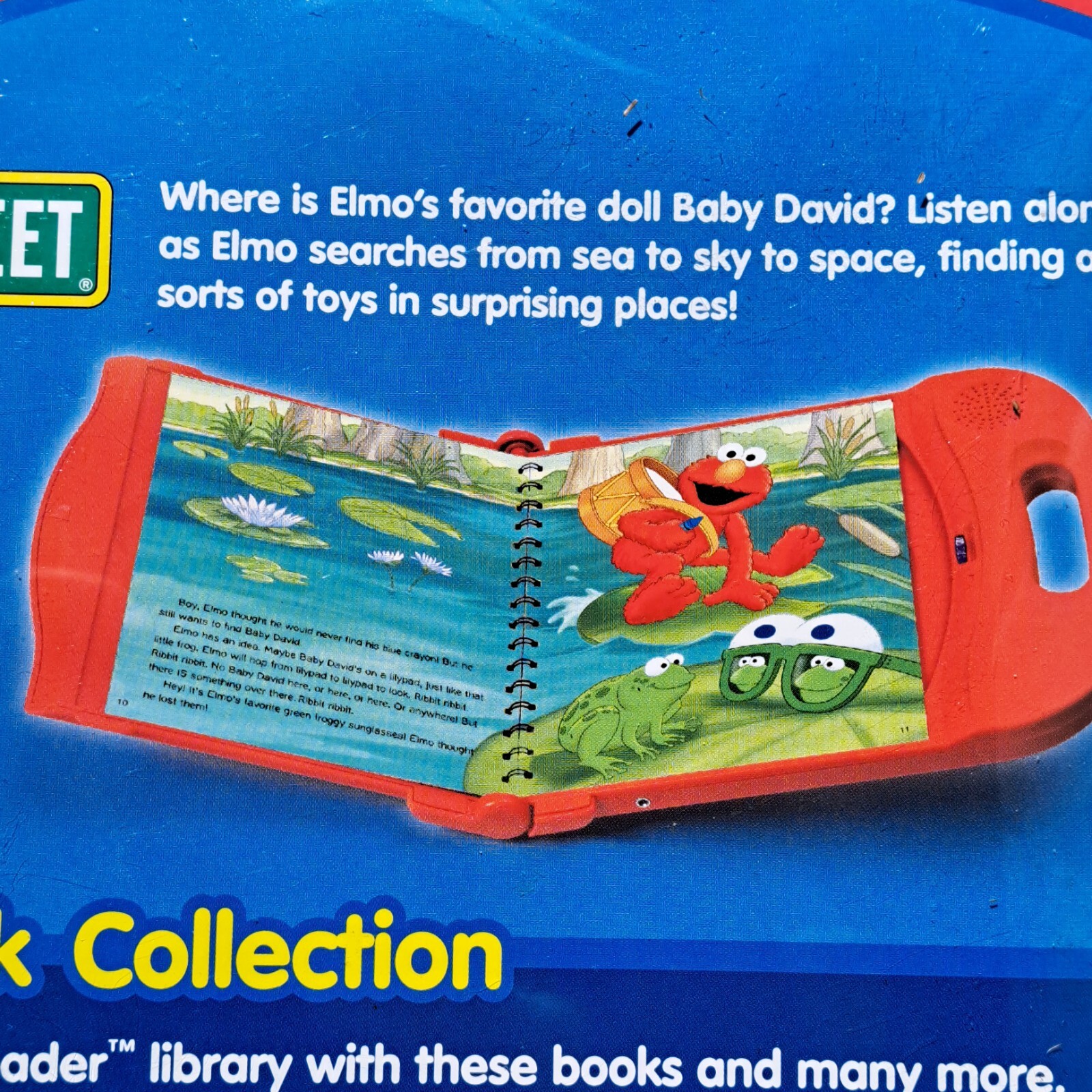 Sesame Street Elmo’s Colorful Adventure Story Reader Book & Cartridge Sealed NOS