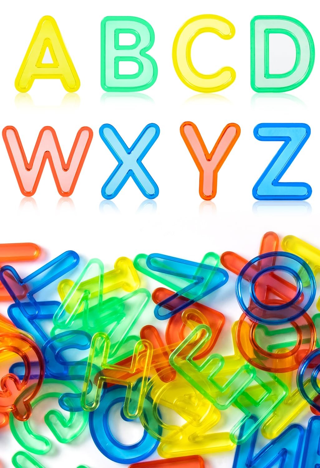Odoorgames 52 Pcs Translucent Capital Letters – Standard,