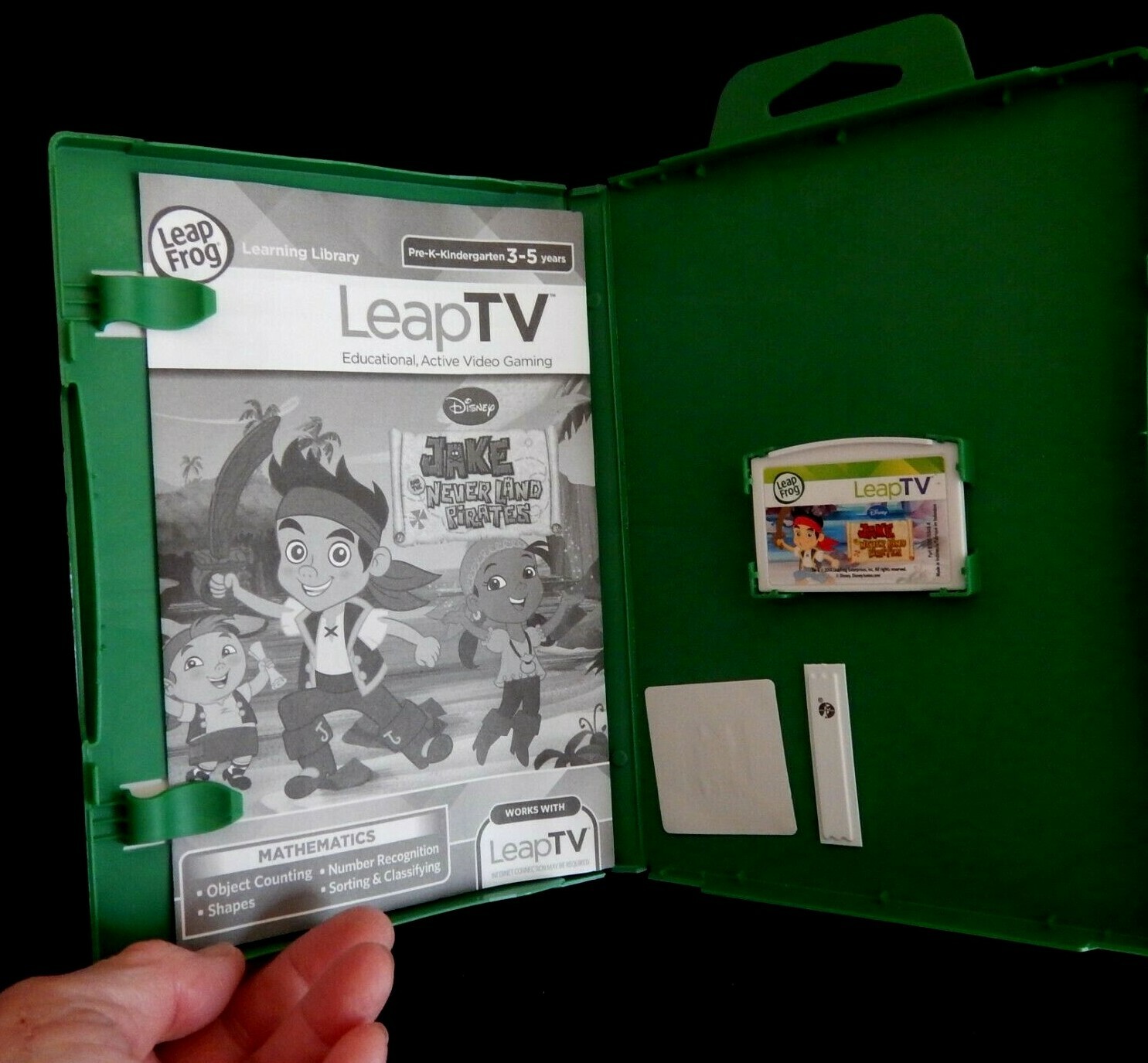 Leap Frog’s Leap TV Video Game Cartridge DISNEY’S JAKE NEVERLAND PIRATES- Math