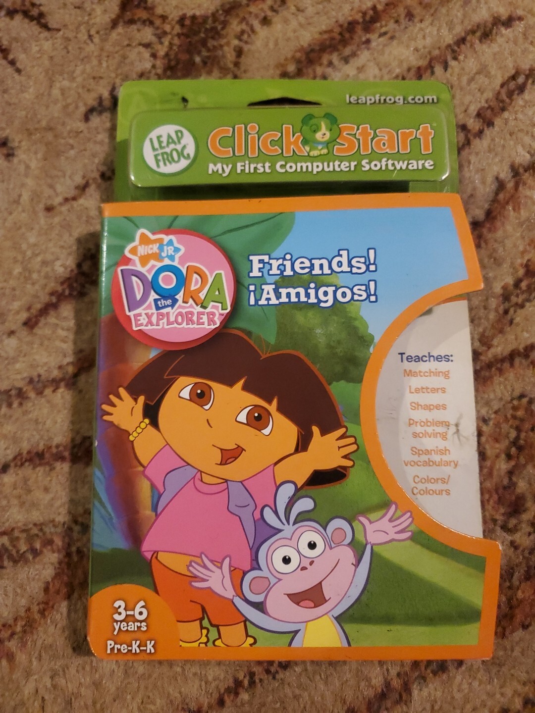 Leapfrog Clickstart My First Computer Software: Dora the Explorer Friends NEW