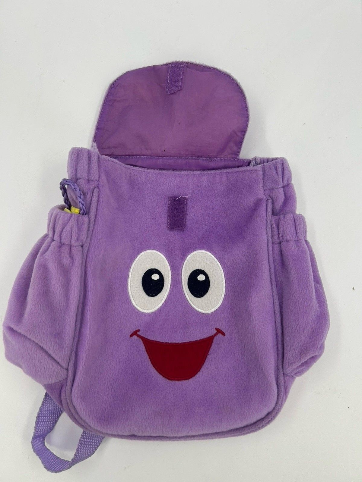 Nickelodeon Purple Dora The Explorer Mr. Face Plush 10″ Backpack Tote Mr. Map