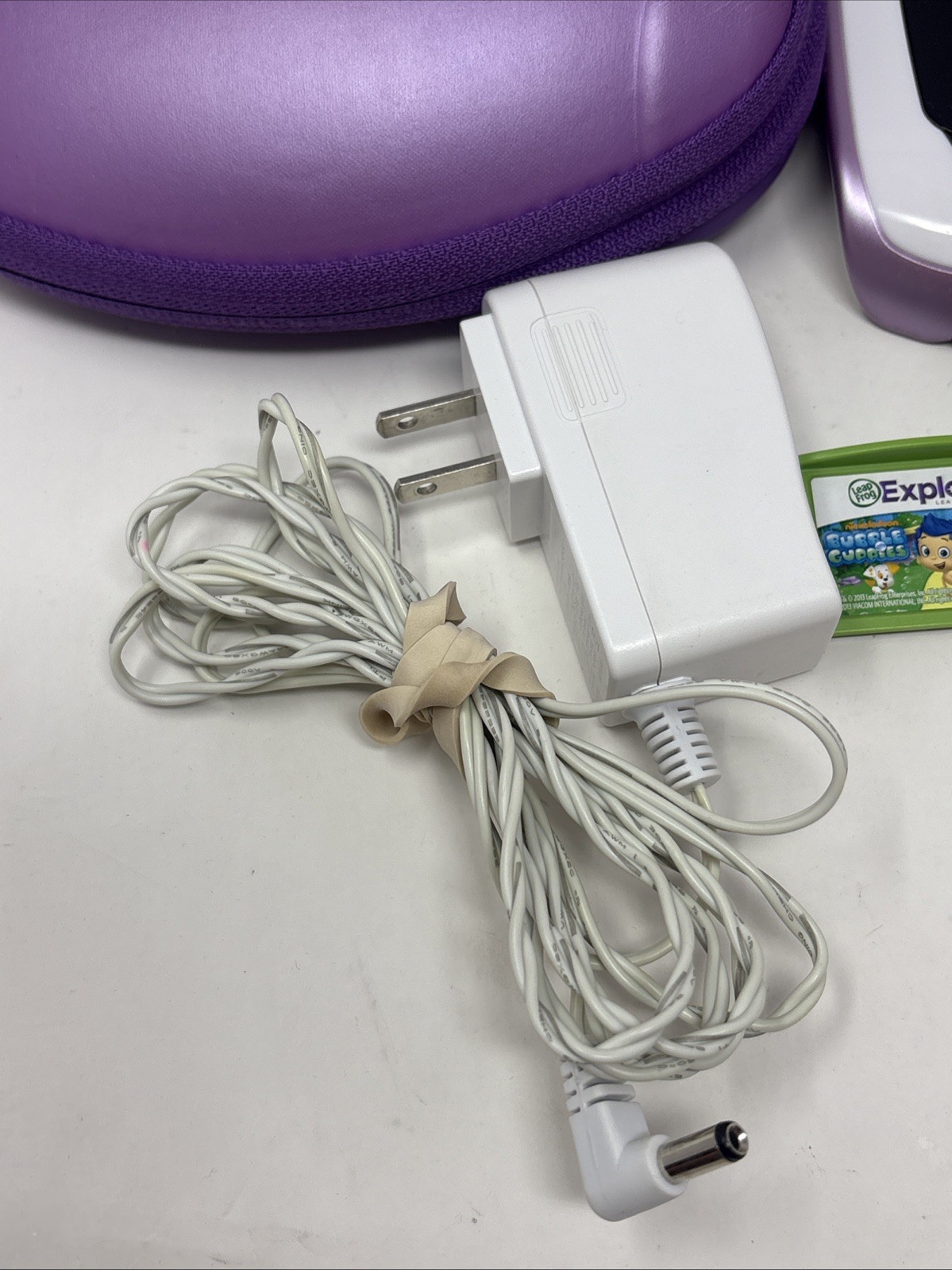 LeapFrog Leap Pad 2 Kids Tablet, Purple Carrying Case, 4 Games Lot Working