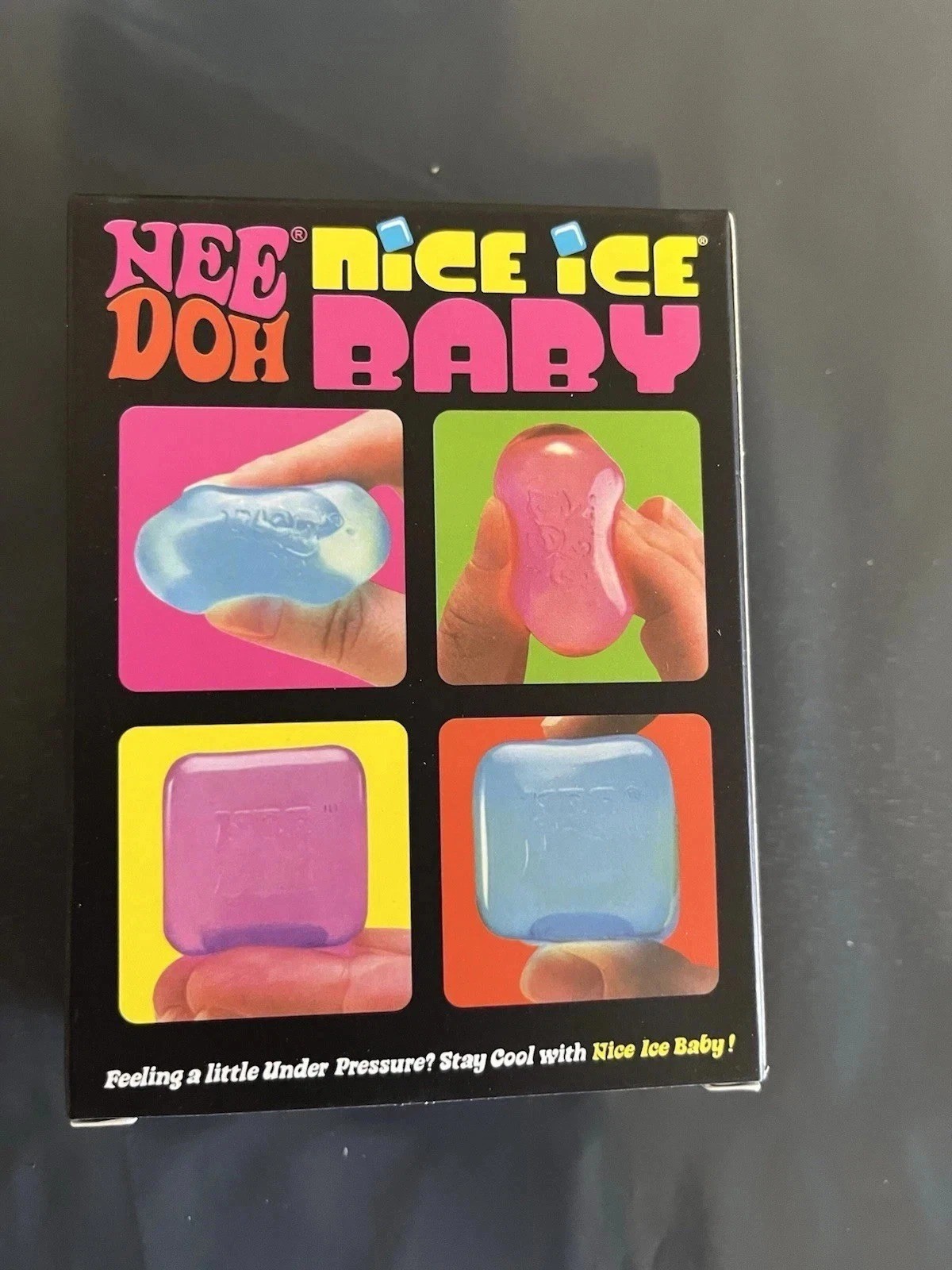 Needoh Nice Ice Baby 4 Pack Mini Cubes Squishy Stress Fidget Toy Authentic