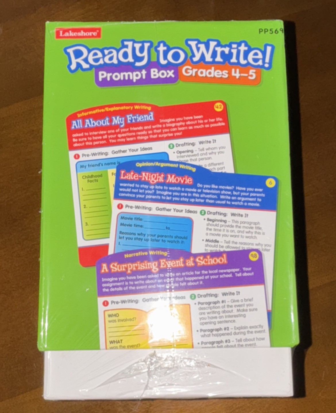 Lakeshore Ready to Write! Prompt Box Grades 4-5, Ages 8-11, PP569
