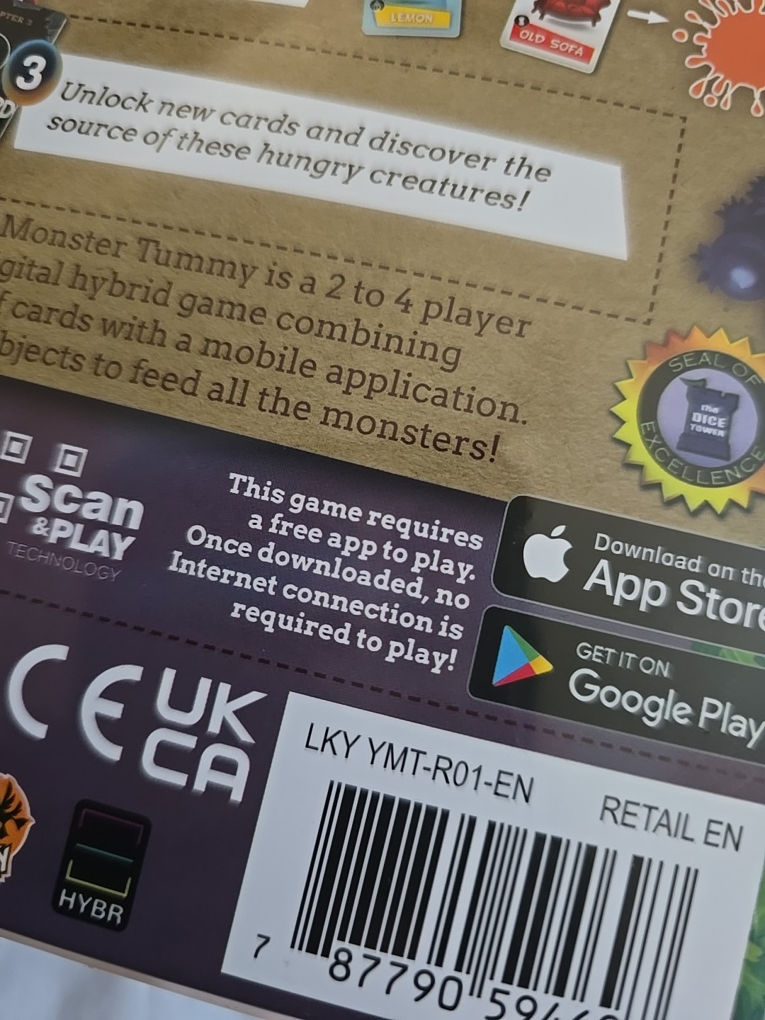 New Yummy Yummy Monster Tummy – Hybrid Card & App Game – Ages 6+, 2–4 Players