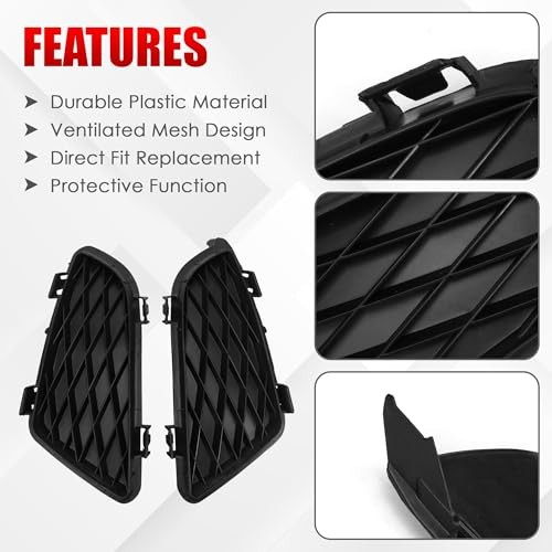 Fog Light Lamp Grille Cover Fit for Mazda 6 2002 2003 2004 2005 2006 2007 2008