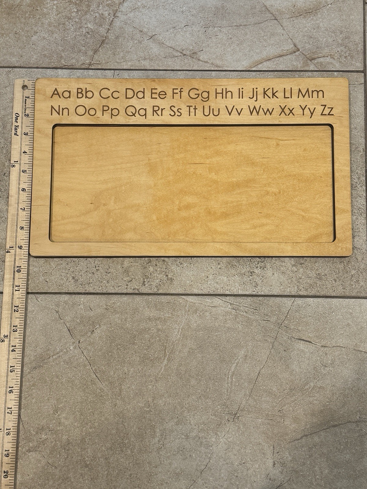 Wooden Writing Sand Tray Montessori Homeschool Letter Learning