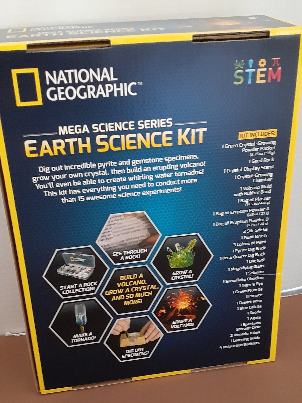 National Geographic Mega Science Series Earth Science Kit 15+ STEM Activities