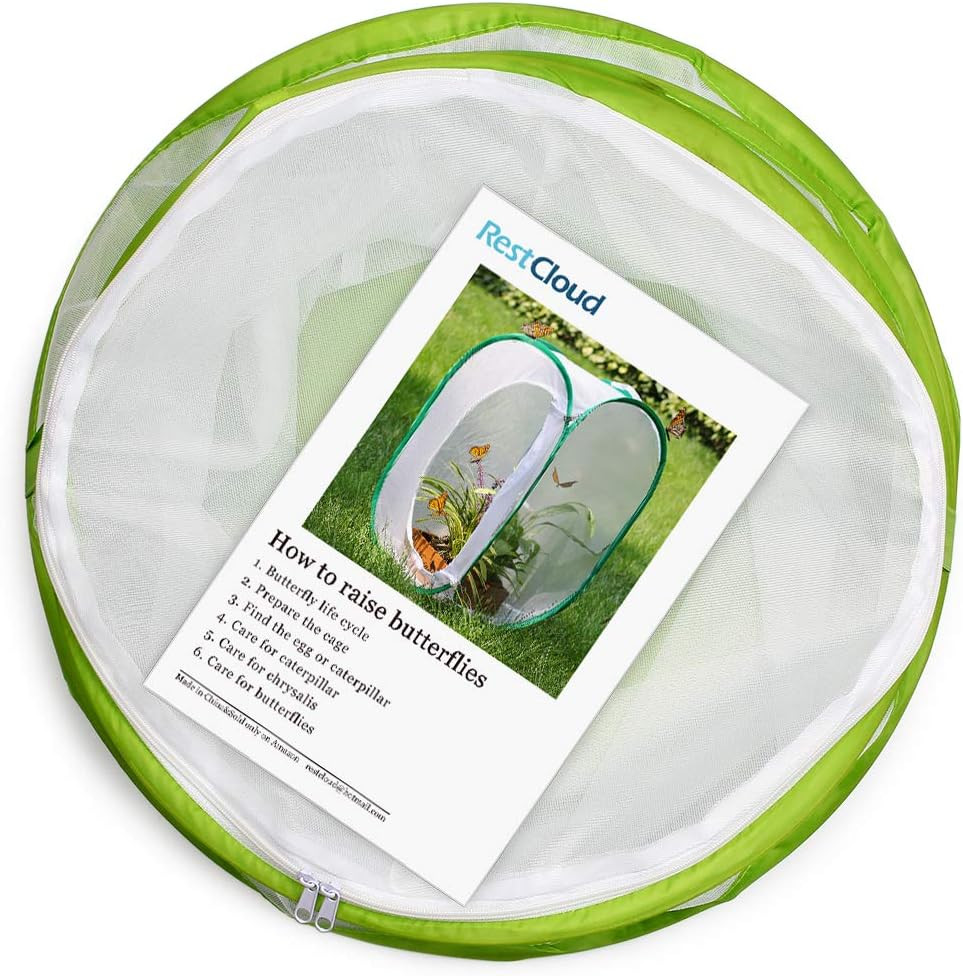 Insect and Butterfly Habitat Cage Terrarium Pop-Up 12″ X 14″ Tall
