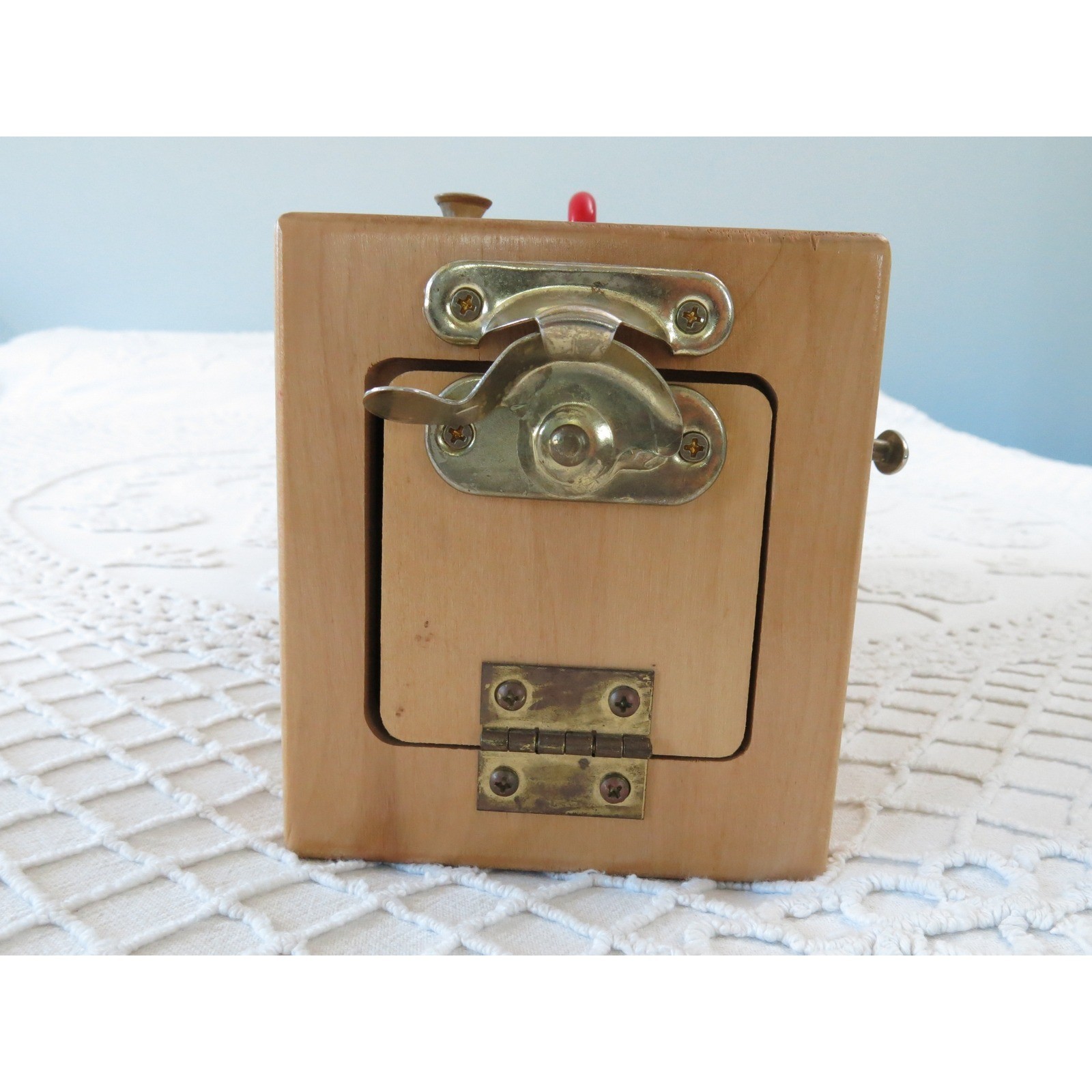 TAG Toys Wooden Lock Box Montessori Educational Fine Motor Skills Toy Made USA