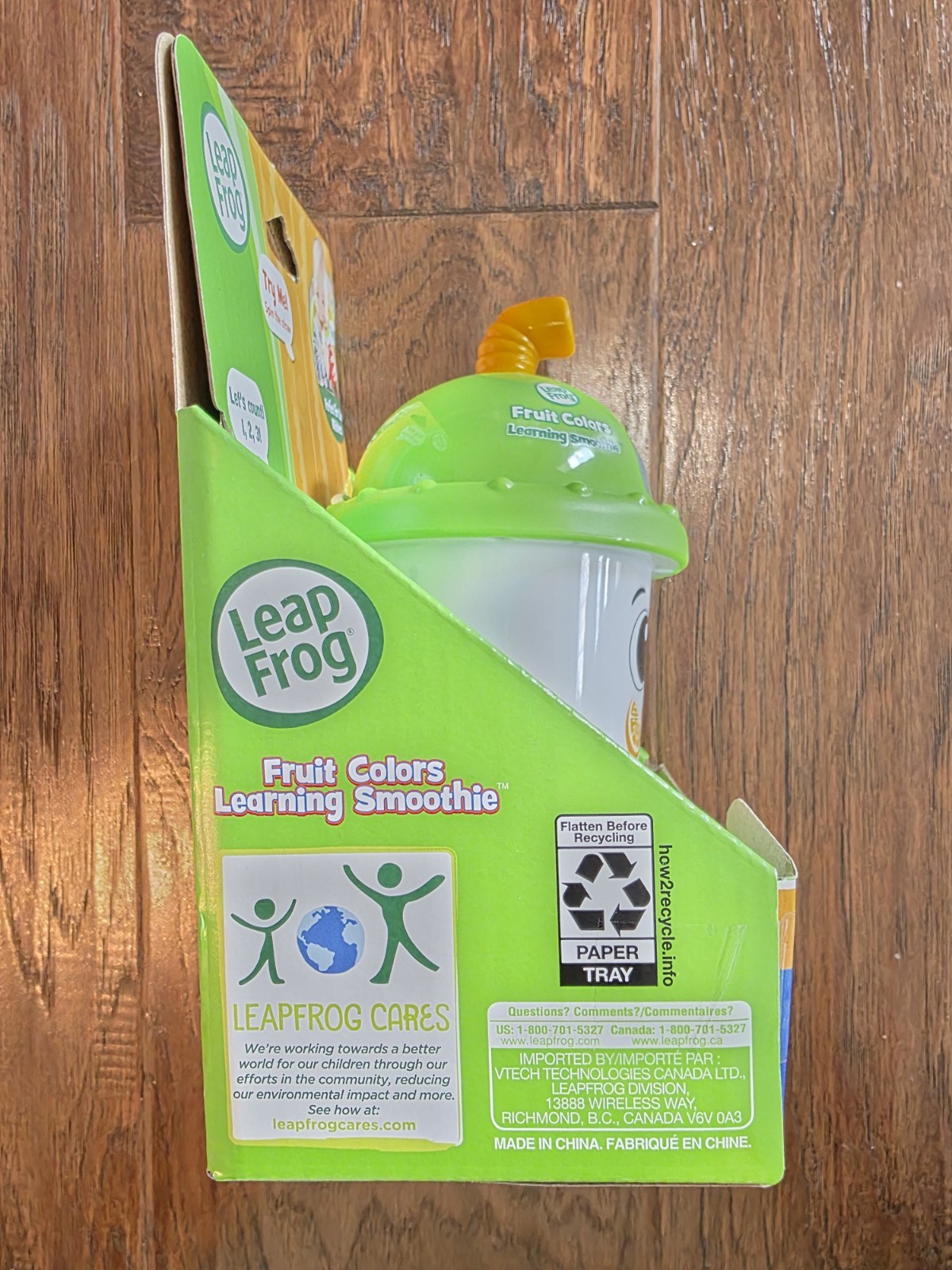 Leap Frog Fruit Colors Learning Smoothie Cup Teether Lights Up 6 Months NEW