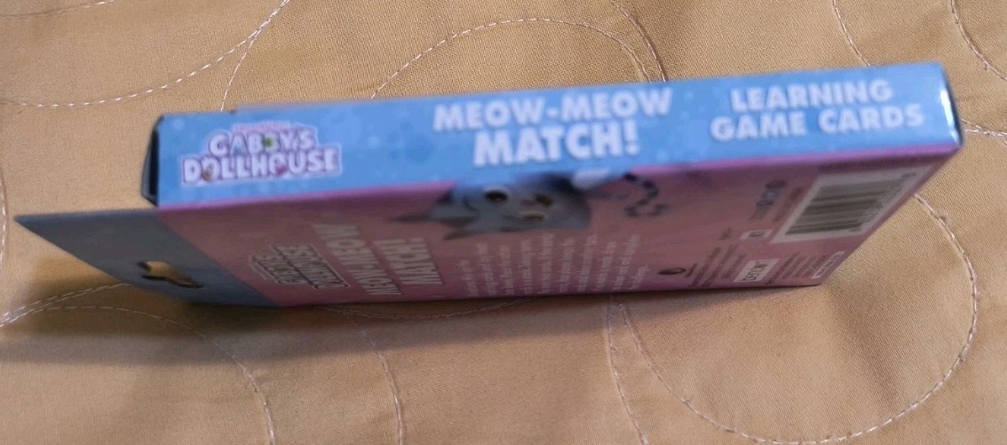 Gabby’s Dollhouse Meow-Meow Match Card Game Pack With 36 Cards Inside Box New!