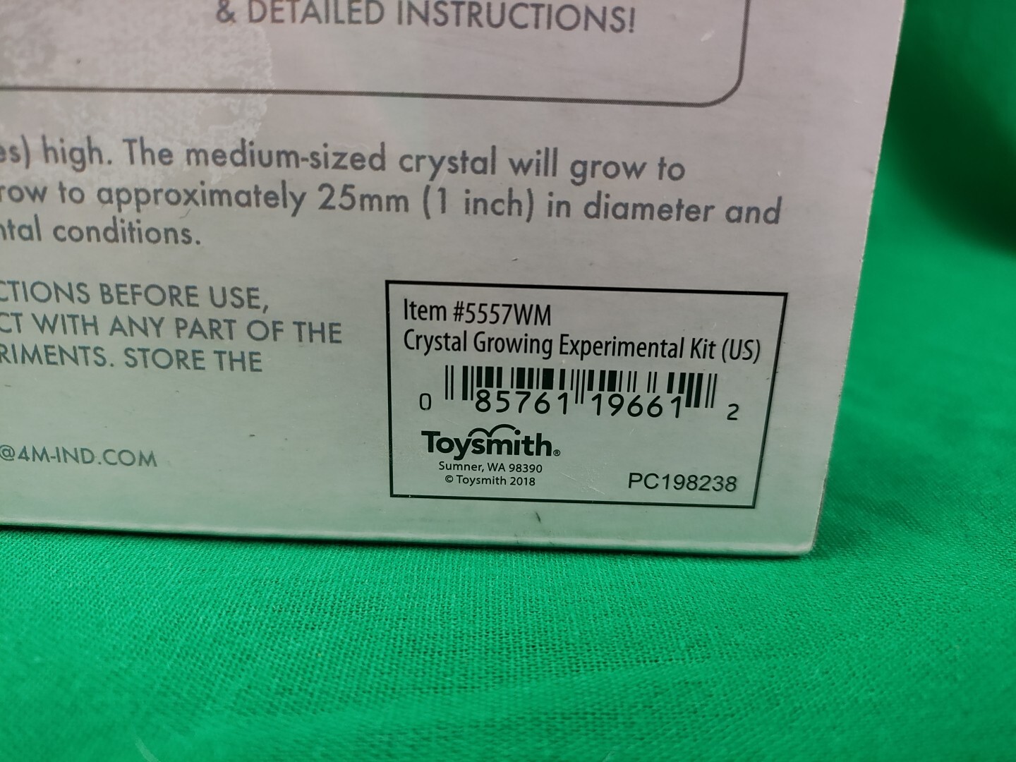 4M Crystal Growing Experimental Geology Science Kit NIB