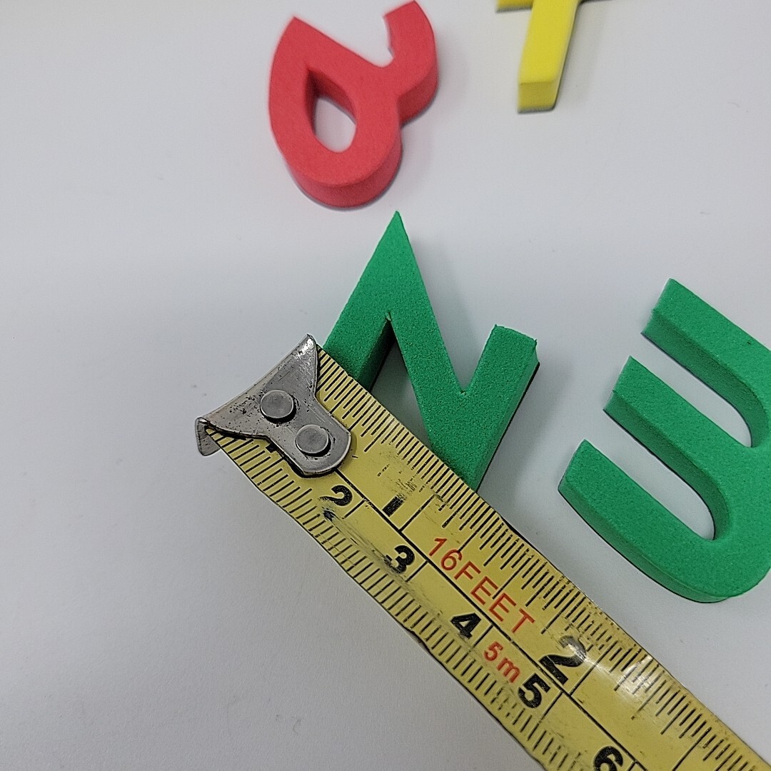 Magnetic Foam Letters, Lowercase Red, Blue Green, Yellow Letters D’Nealian