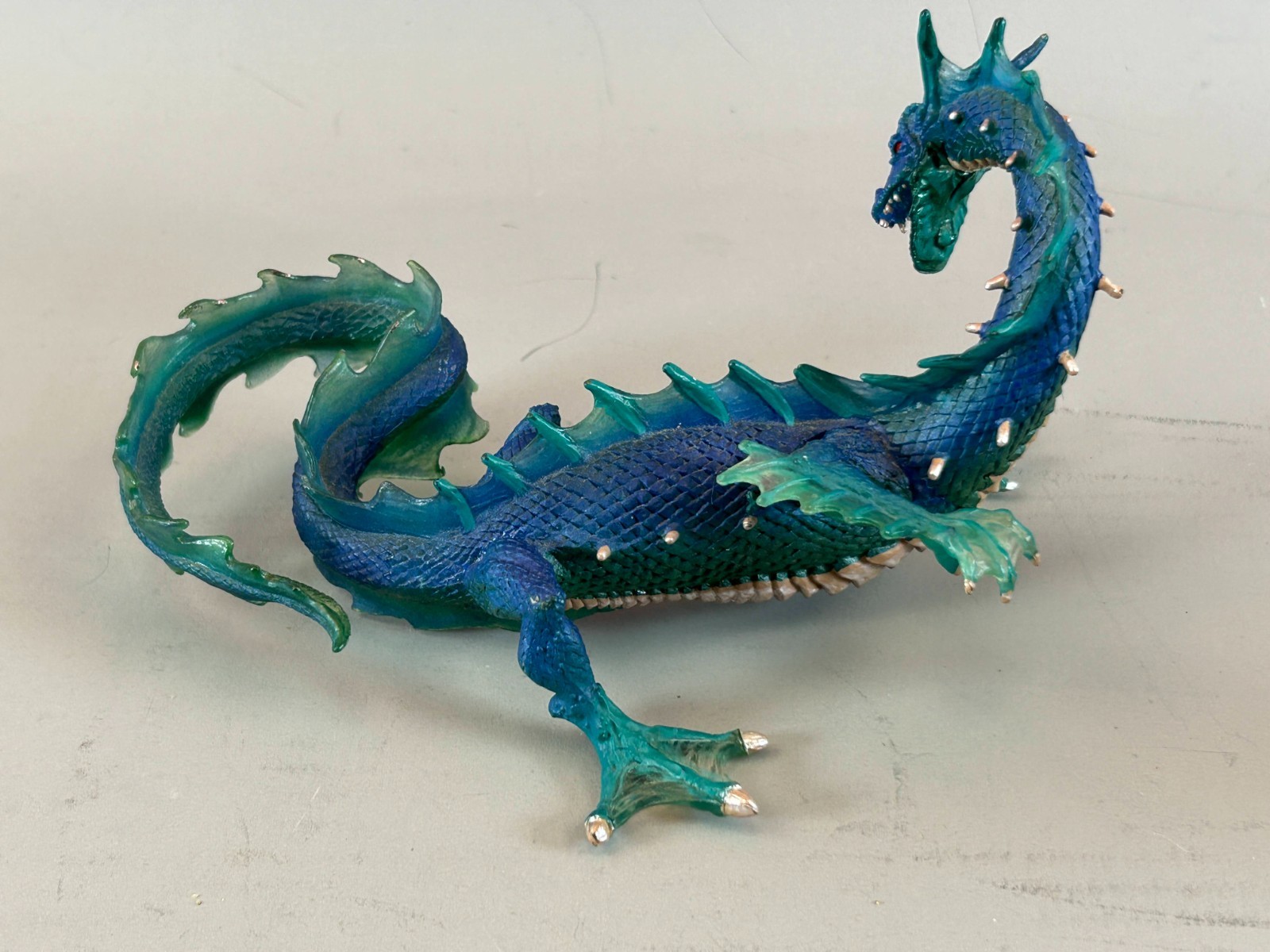 Green Forest & Blue Water Fantasy Dragon Figures Safari Ltd. Mythical Preowned