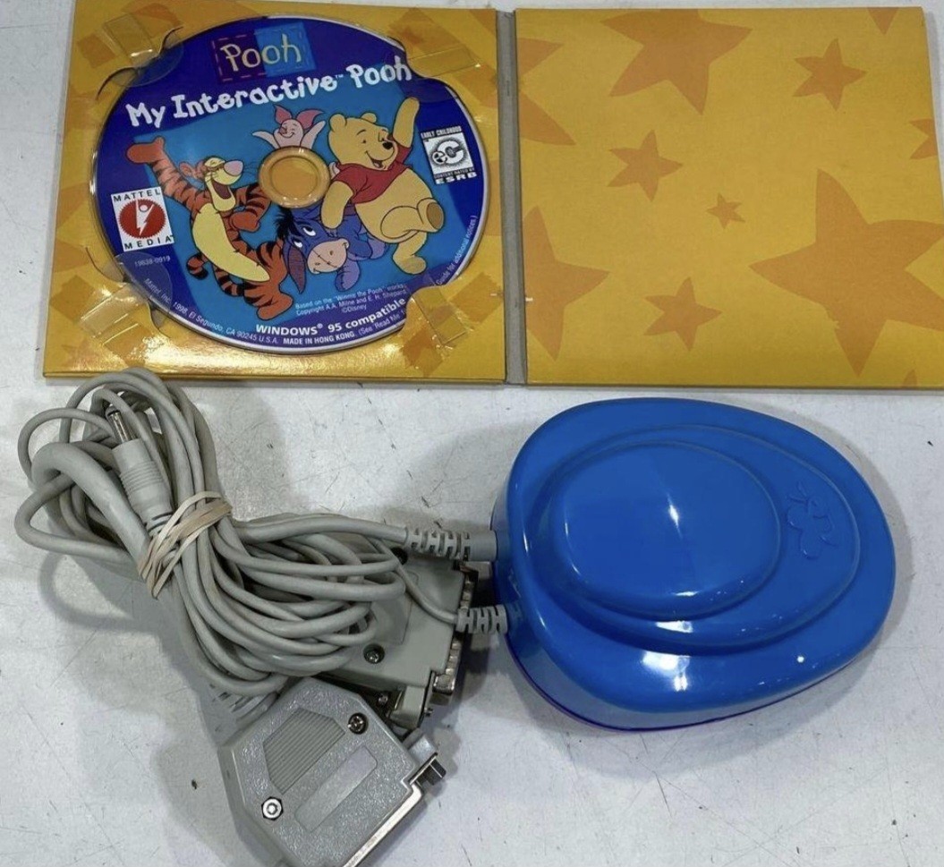 Mattel My Interactive Pooh Electronic Learning Toy Set Winnie the Pooh Plush CD…