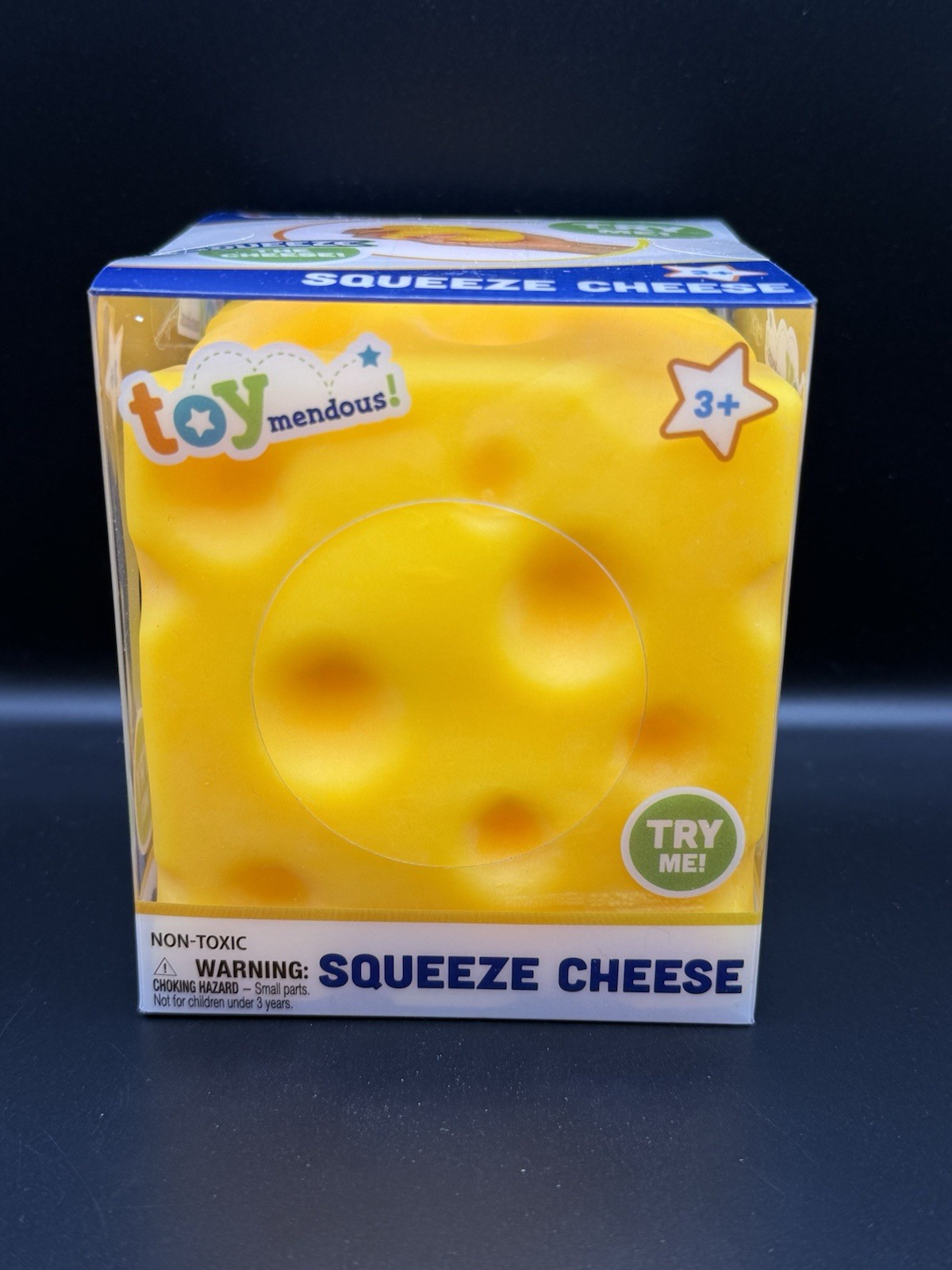 🧀 Squeeze Cheese Large Squishy Toy Toymendous New Sealed US Seller 🧀