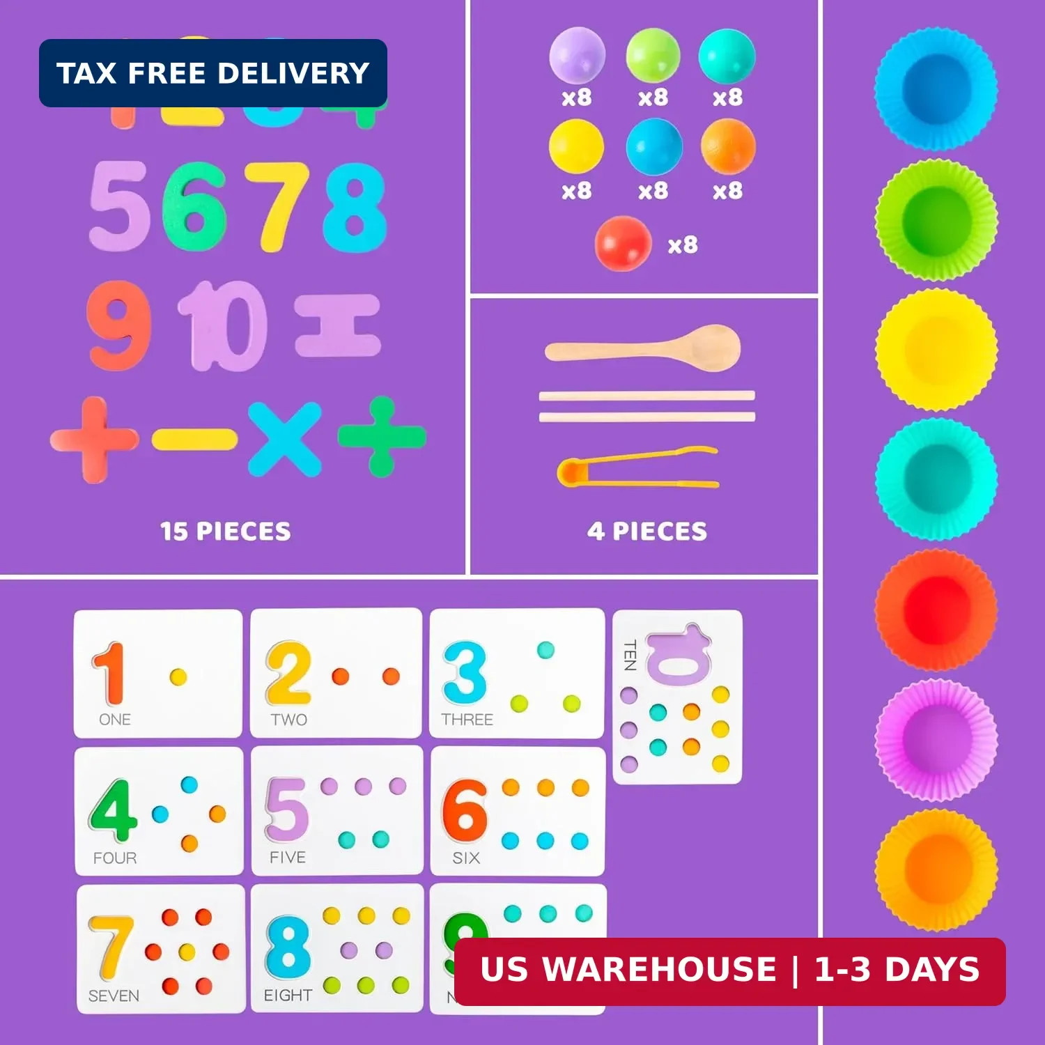 Fine Motor Toys，Wooden Peg Board Bead Game for Toddlers – Rainbow Stacking, Colo