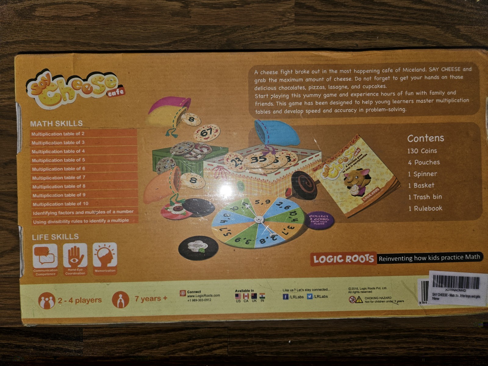 Say Cheese Cafe – Multiplication Math Game, Logic Roots, New & Sealed