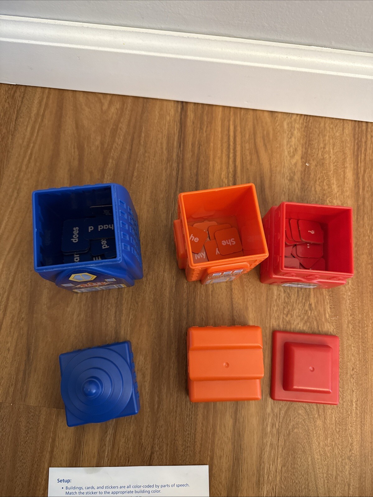Learning Resources Sentence Buildings Parts of Speech Activity Set Homeschool