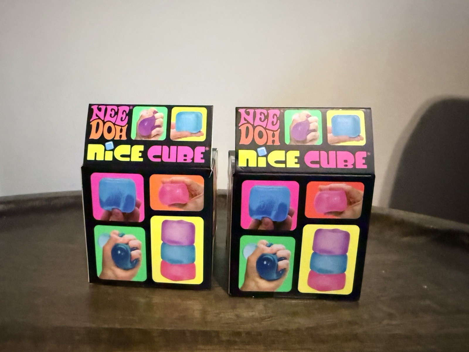 Needoh Nice Cube – New Sealed Authentic – Lot Of 2 Purple And Blue