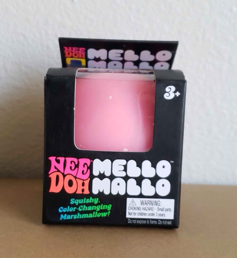 PINK NeeDoh Mello Mallo Color Change Squishy Squeeze Sensory Toy NEW