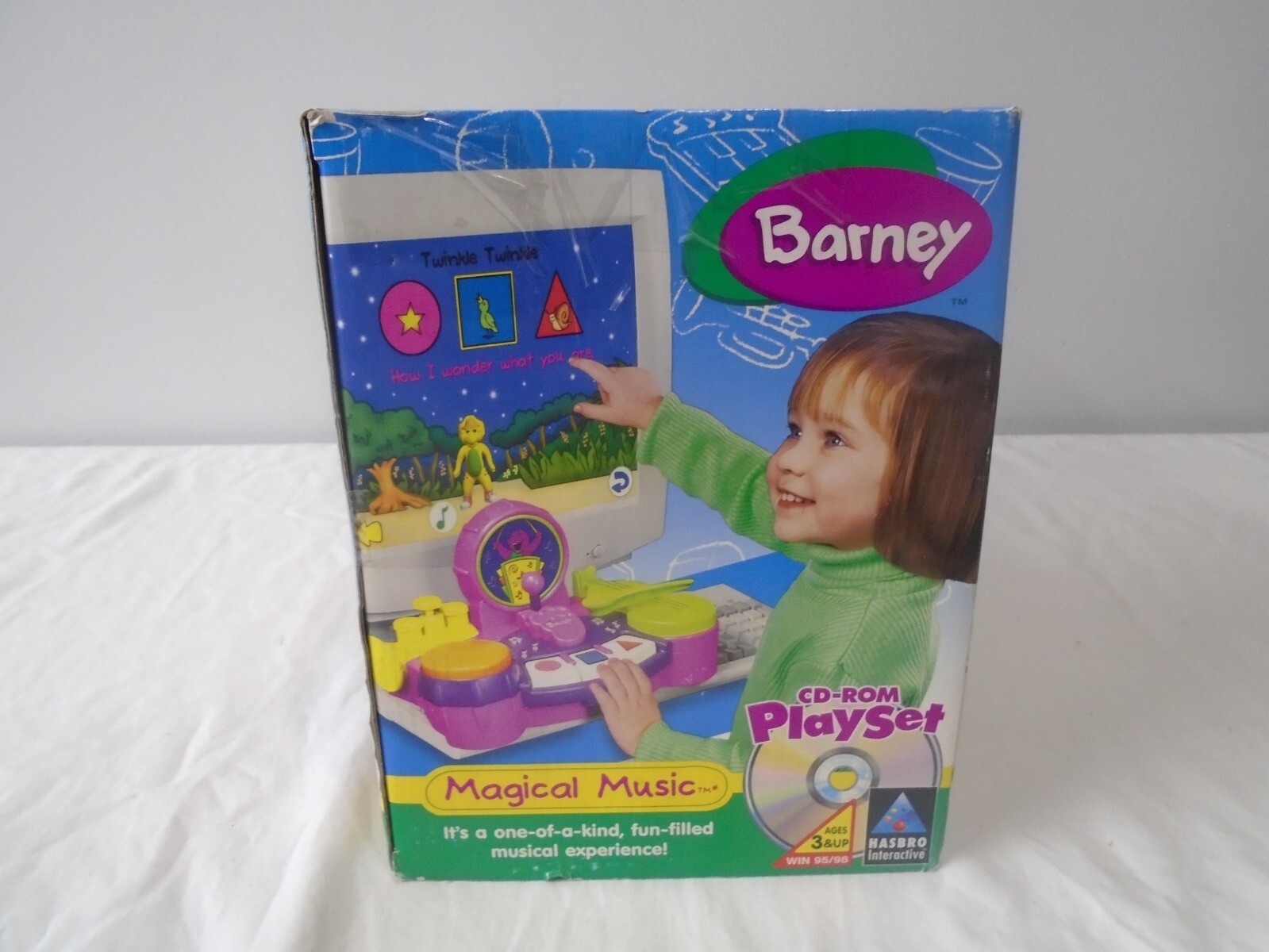 Barney Magical Music CD-ROM Playset [ Lyons & Hasbro 2000 ] [ Brand New ]