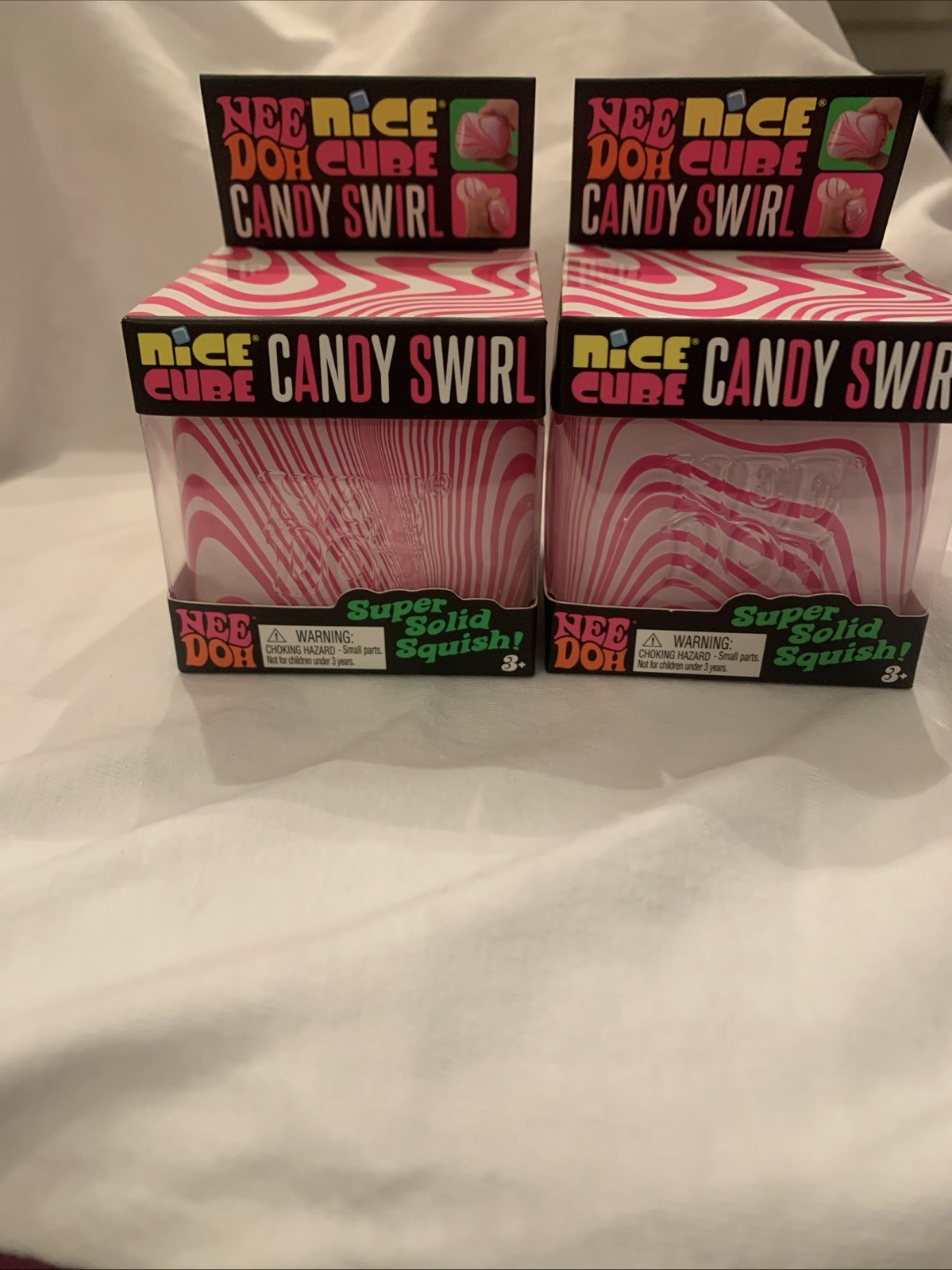 Needoh Nice Cube Candy Swirl SET of 2