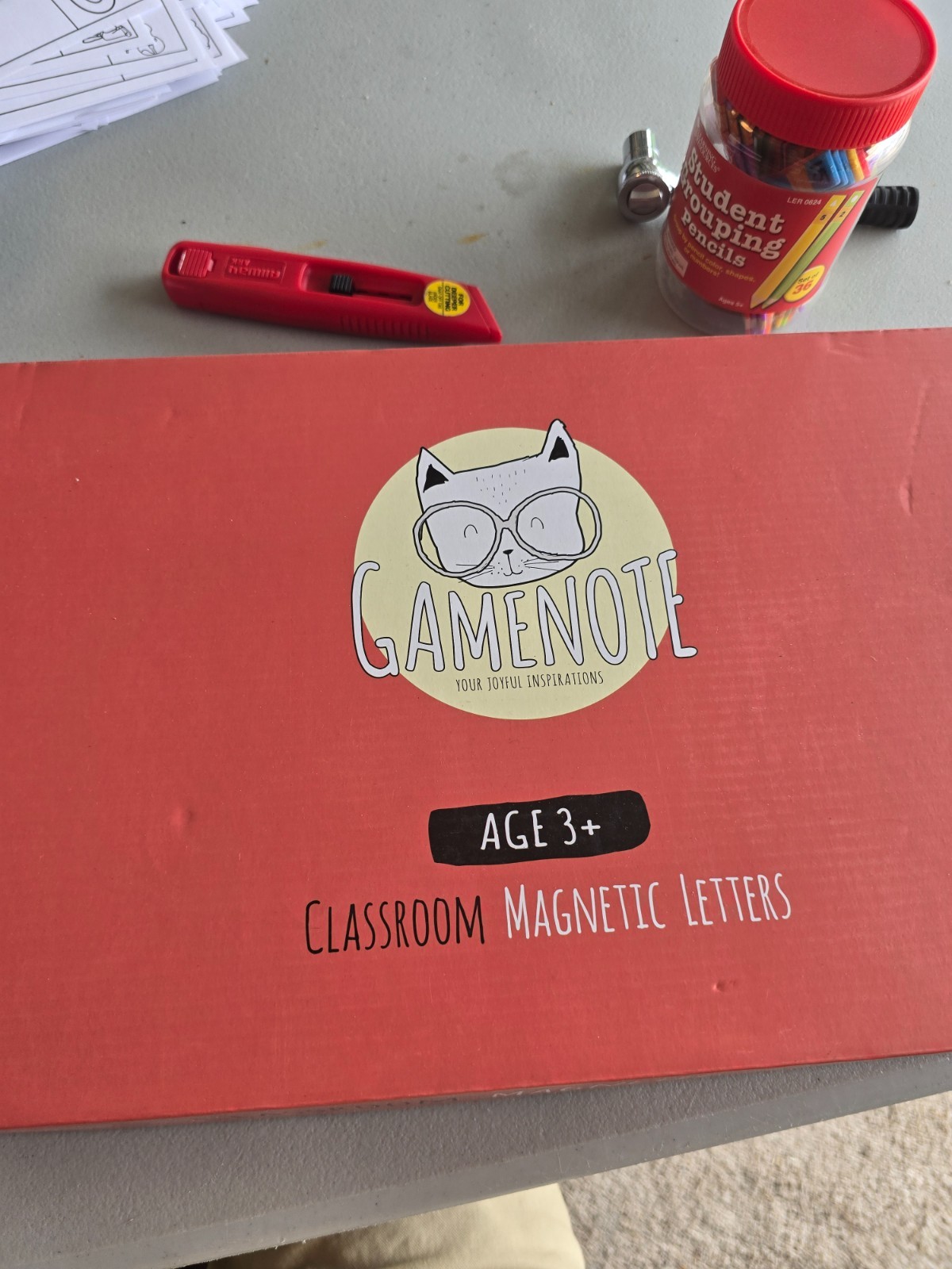 Game Note Classroom Magnetic Alphabet Letters Kit With Double Side Magnet Board