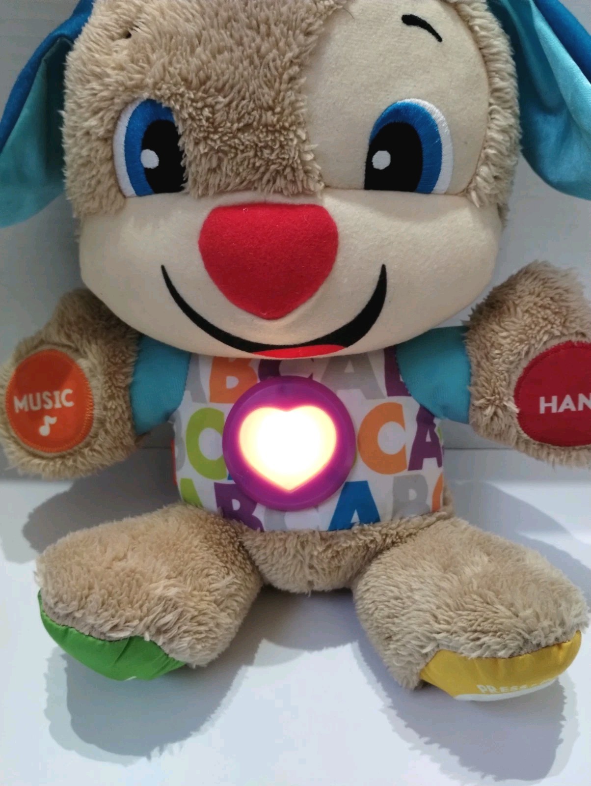 Fisher Price Smart Stages Talking Teddy Bear Interactive Plush Toy Works Sounds