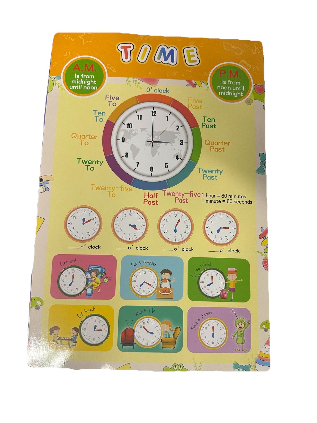 16PCS Educational Preschool Posters Toddlers Kids Perfect for Classroom Teach