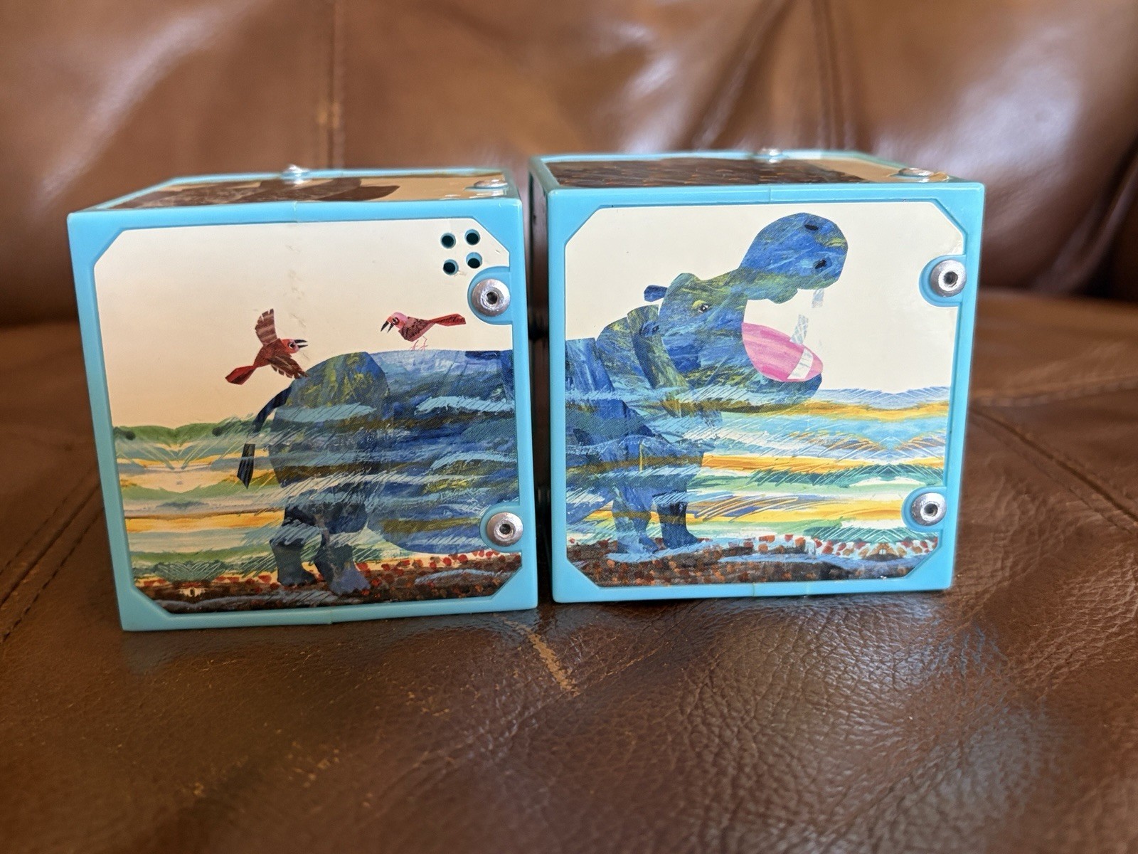 ERIC CARLE Wild Animals Magic Sound Blocks Matching Game Tested Works