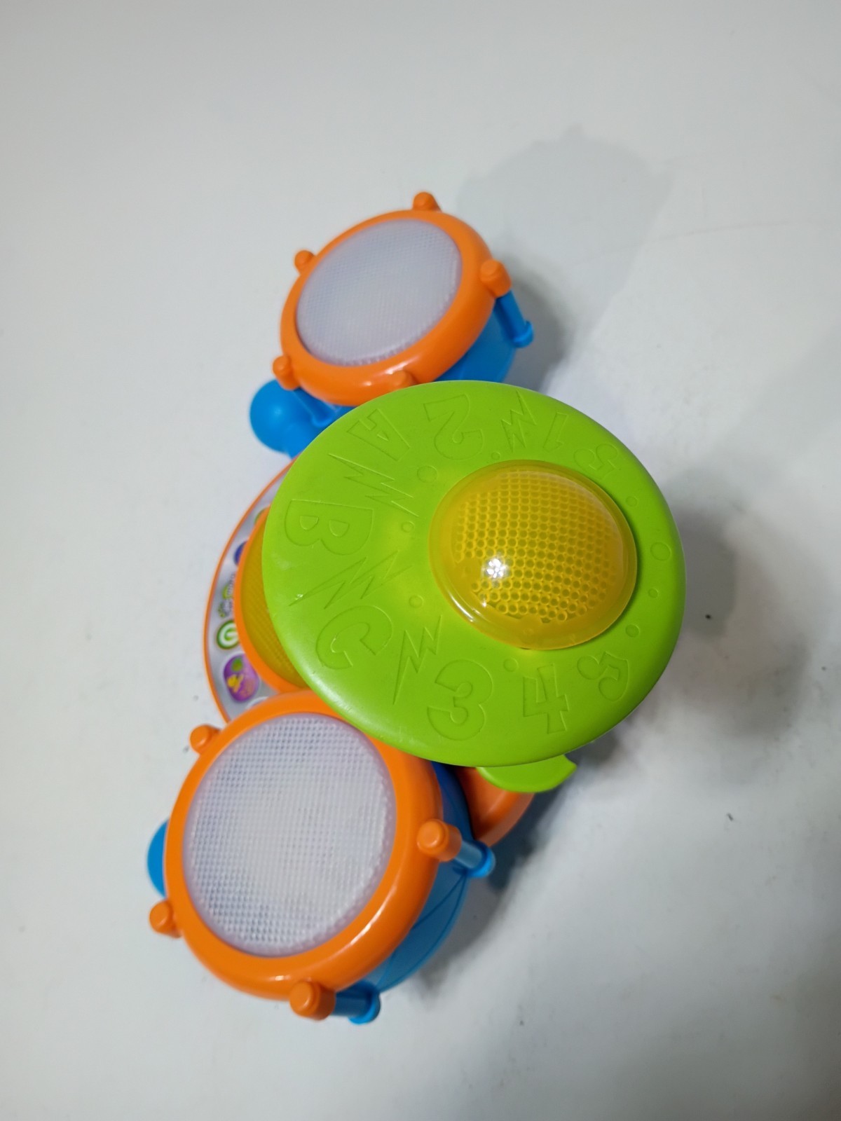 VTech KidiBeats Kids Drum Set, Orange No Sticks