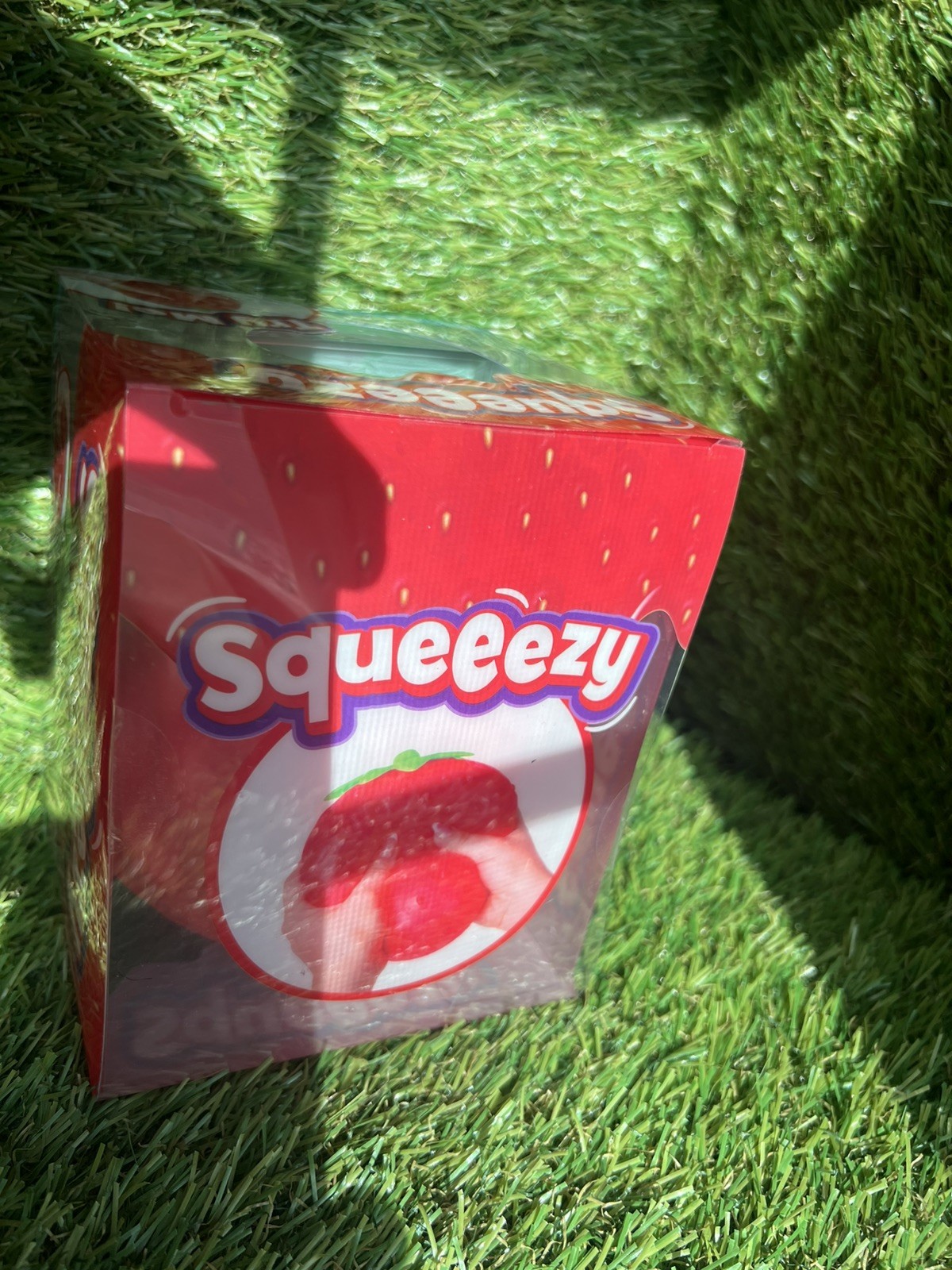 Sunny Days Authentic Strawberry Squishy Jumbo Squeezy Stress Relief Fidget Toy
