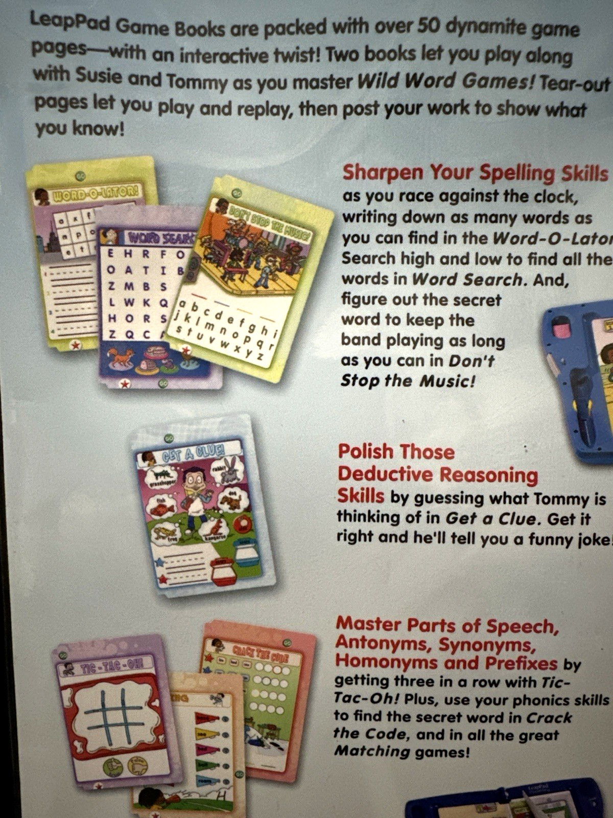 LeapFrog LeapPad Plus Writing Wild Word Games 1st Grade Nick All Grown Up New