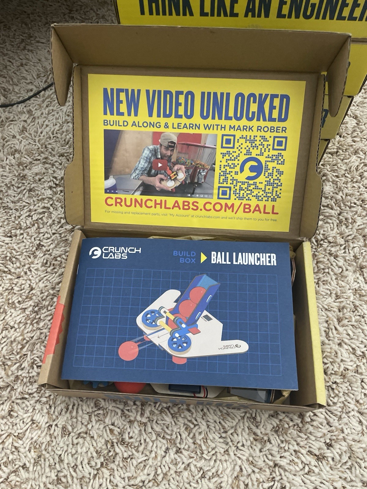 Pre-built – CrunchLabs Ball Launcher Box 18 – READ DESCRIPTION