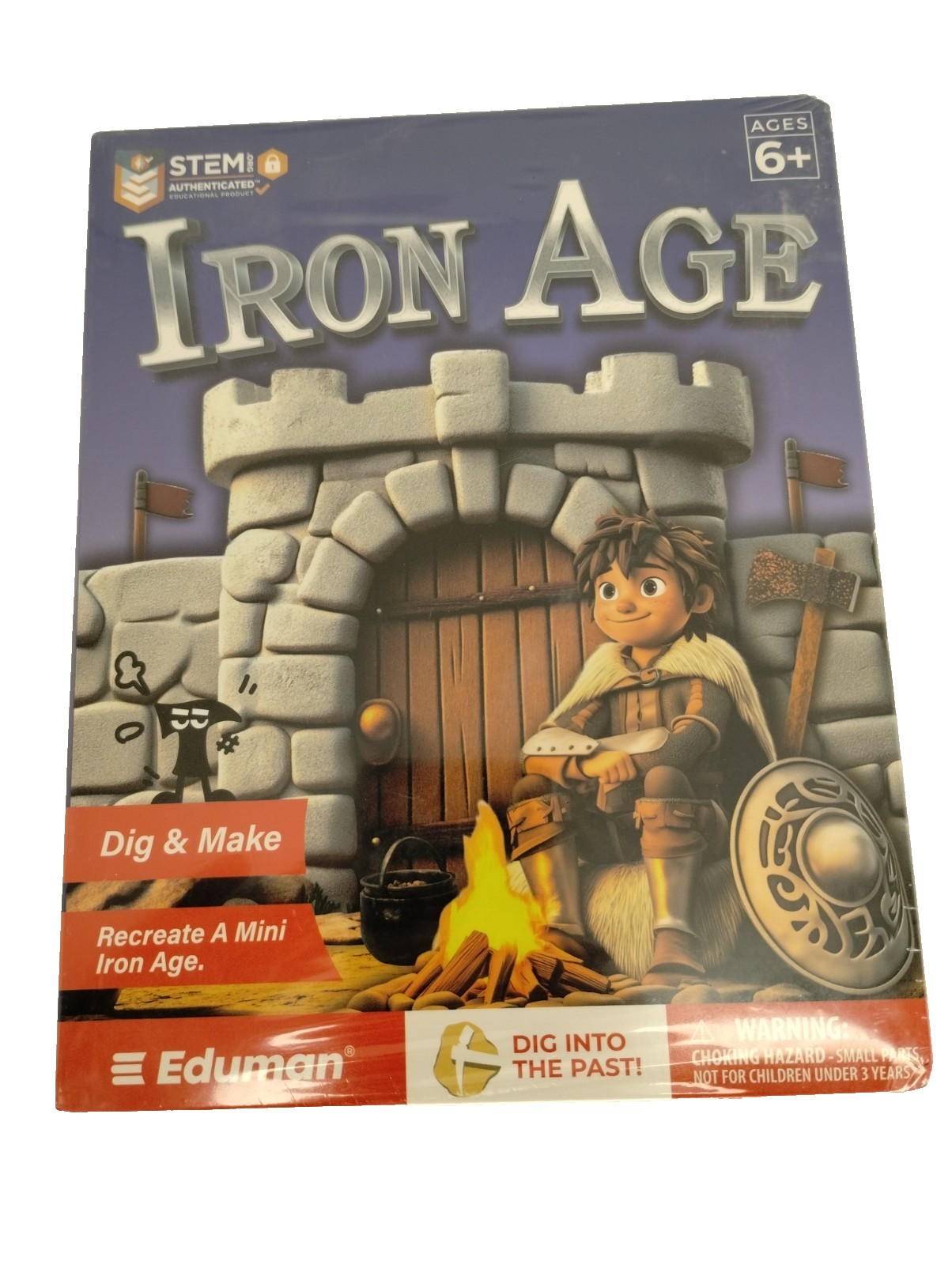 Eduman Iron Age Dig Make STEM Educational Archaeology Excavation Kit New Sealed